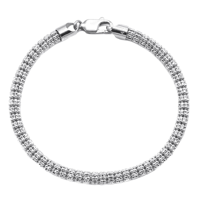 White Gold Men's Ice Bracelet 10K/14K