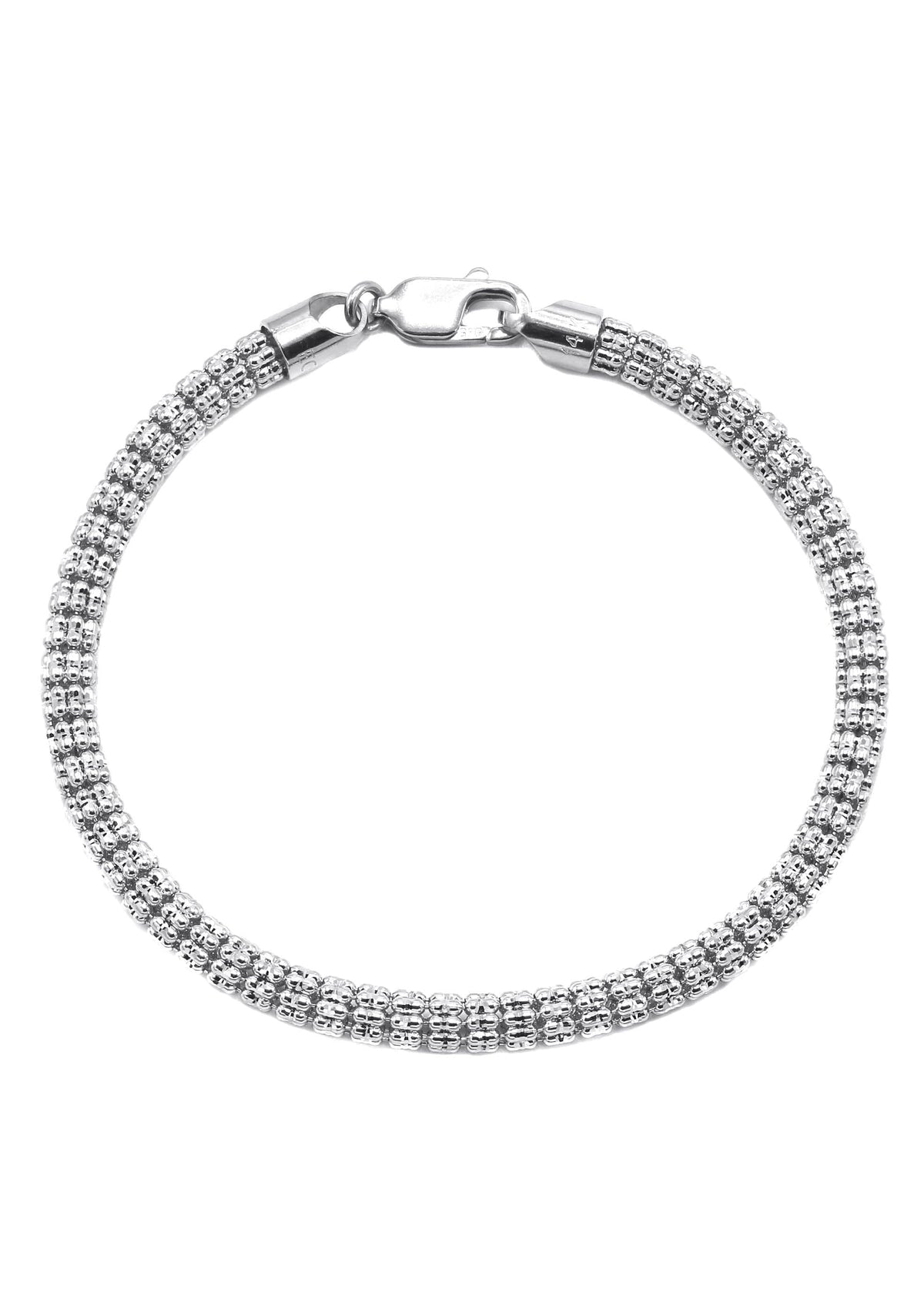 10K White Gold Ice  Bracelet