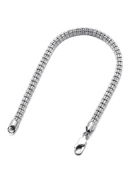 14K White Gold Ice  Bracelet
