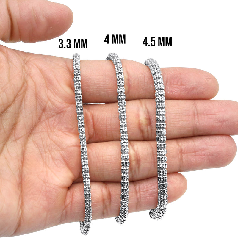 White Gold Men's Ice Bracelet 10K/14K