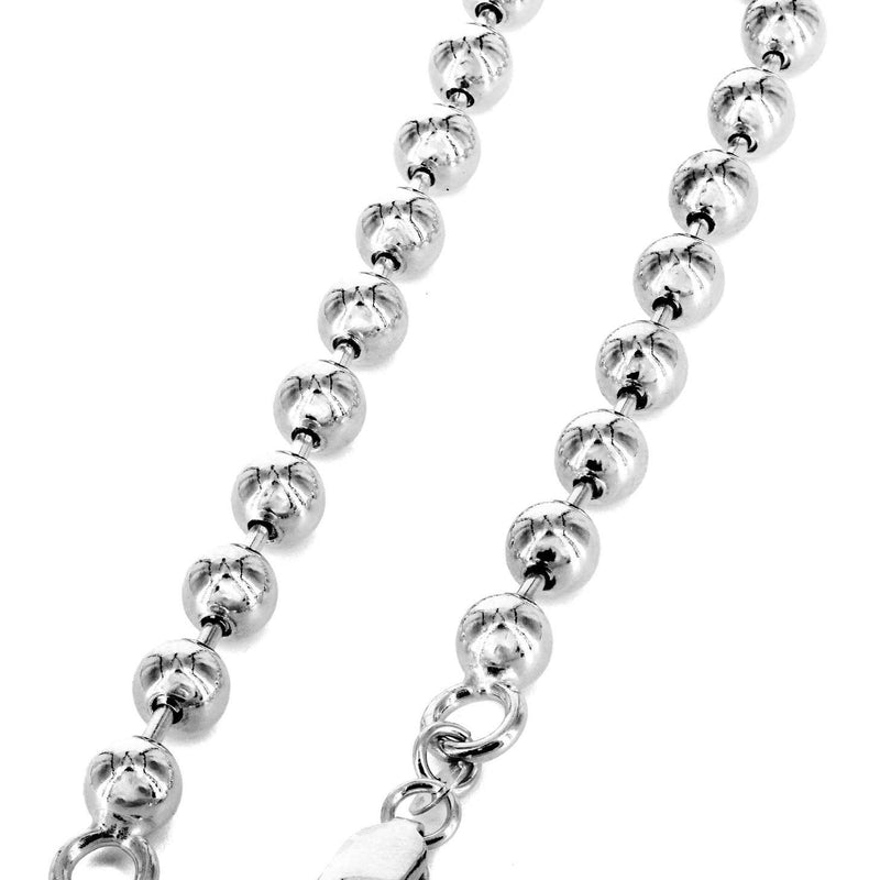 Womens Dog Tag Bracelet 10K White Gold