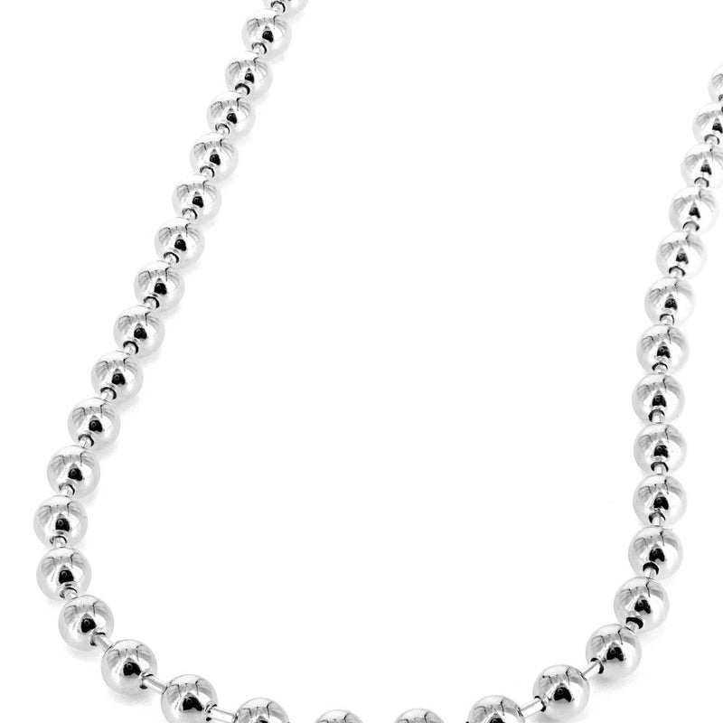 Gold Chain - Womens Dog Tag Chain 10K/14K White Gold