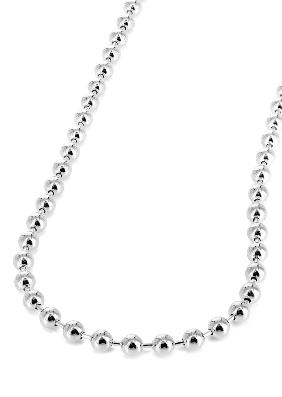 Gold Chain - Mens Dog Tag Chain 10K/14K White Gold