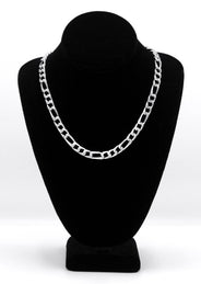Silver Chain -  Iced Out Figaro Chain