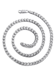 Silver Chain -  Silver Iced Out Franco Chain