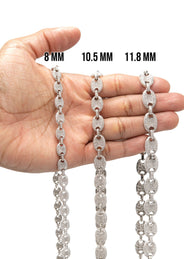 Silver Chain -  Silver Iced Out Puff Chain