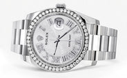 116200 | Rolex Datejust Watch | 36Mm | White Texture Roman Dial | Oyster Band