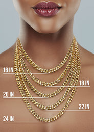 Womens 14K Gold Chain Semi Solid  Puff