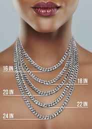 Gold Chain - Womens Semi Solid  Diamond Cut Franco Chain 10K White Gold