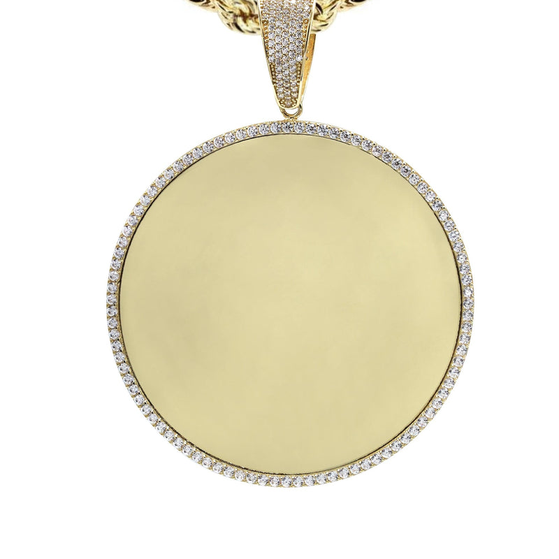 10K Yellow Gold Large Picture Necklace | Appx. 24.3 Grams