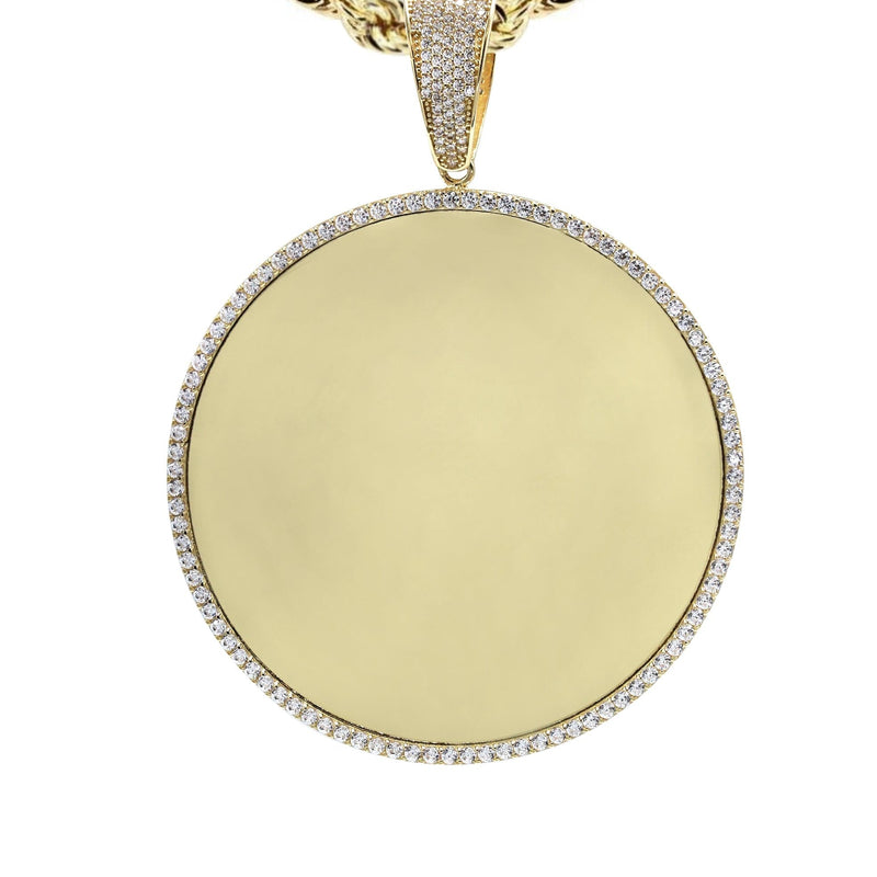 10K Yellow Gold Large Picture Necklace | Appx. 24.3 Grams