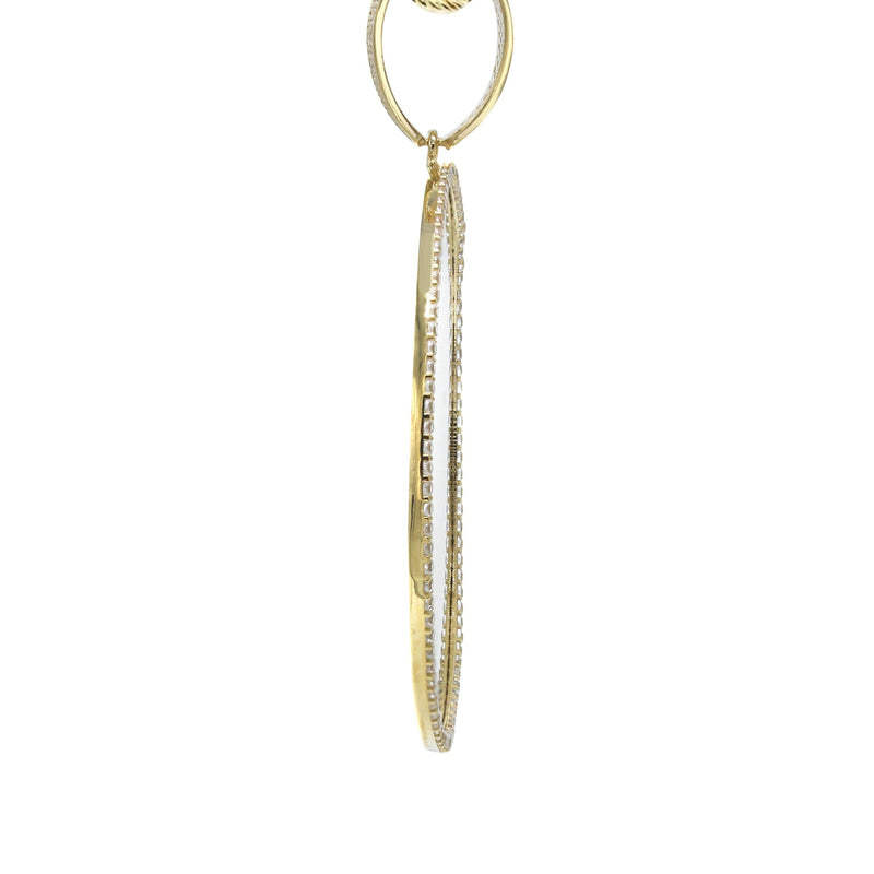 10K Yellow Gold Large Picture Necklace | Appx. 24.3 Grams