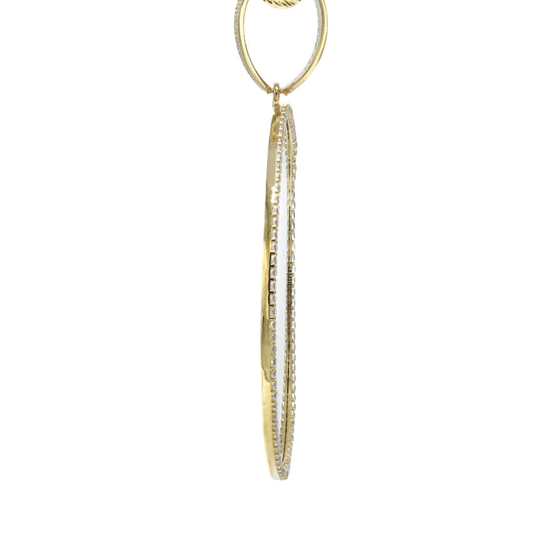 10K Yellow Gold Large Picture Necklace | Appx. 24.3 Grams