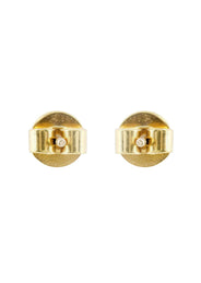 Stud Diamond Earrings For Men Illusion Set | 14K Yellow Gold | 0.43 Carats