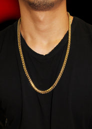 Gold Plated Mens Chain Solid Franco