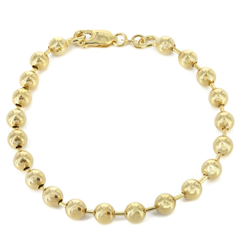 14K Gold Bracelet Dog Tag