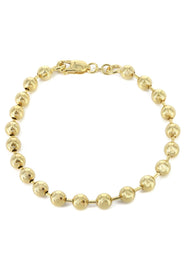 Mens Dog Tag Bracelet 10K/14K Yellow Gold