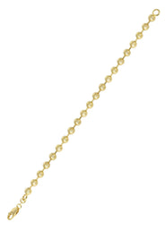 14K Gold Bracelet Dog Tag