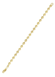 Mens Dog Tag Bracelet 10K/14K Yellow Gold