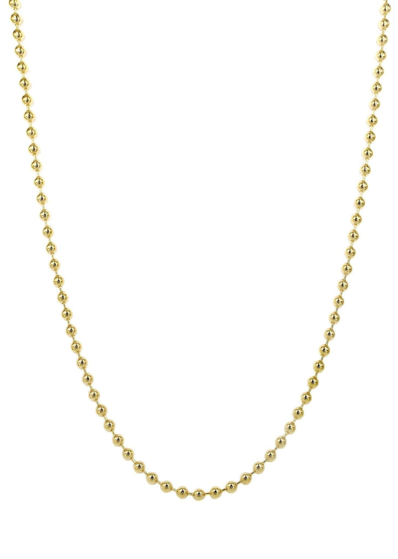 Gold Chain - Mens Dog Tag Chain 10K/14K Gold