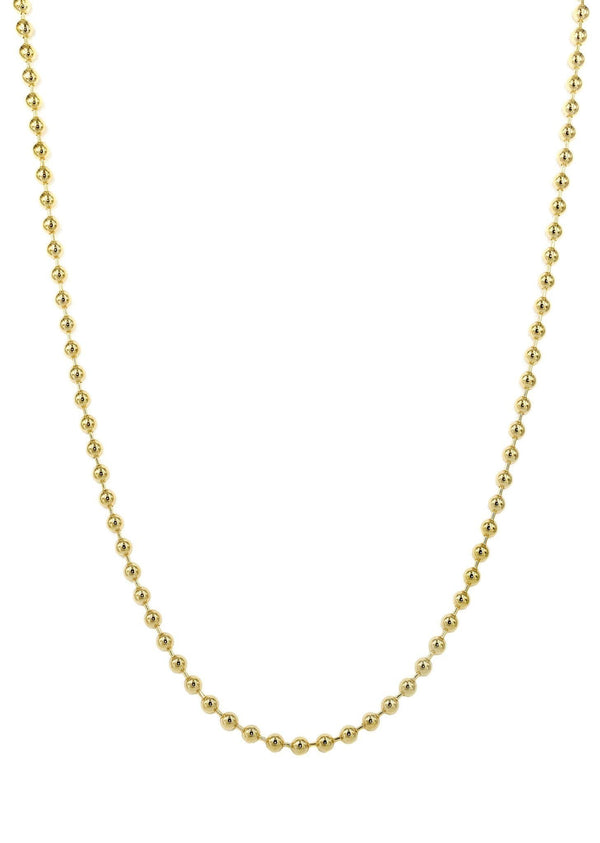 Gold Chain - Womens Dog Tag Chain 10K Gold