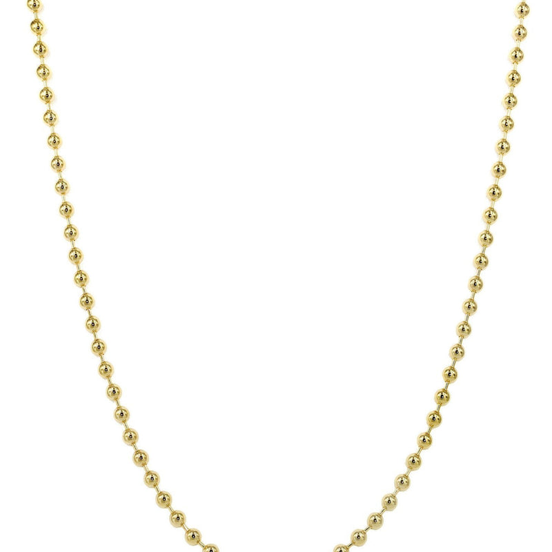 Womens 14K Gold Chain - Dog Tag Chain