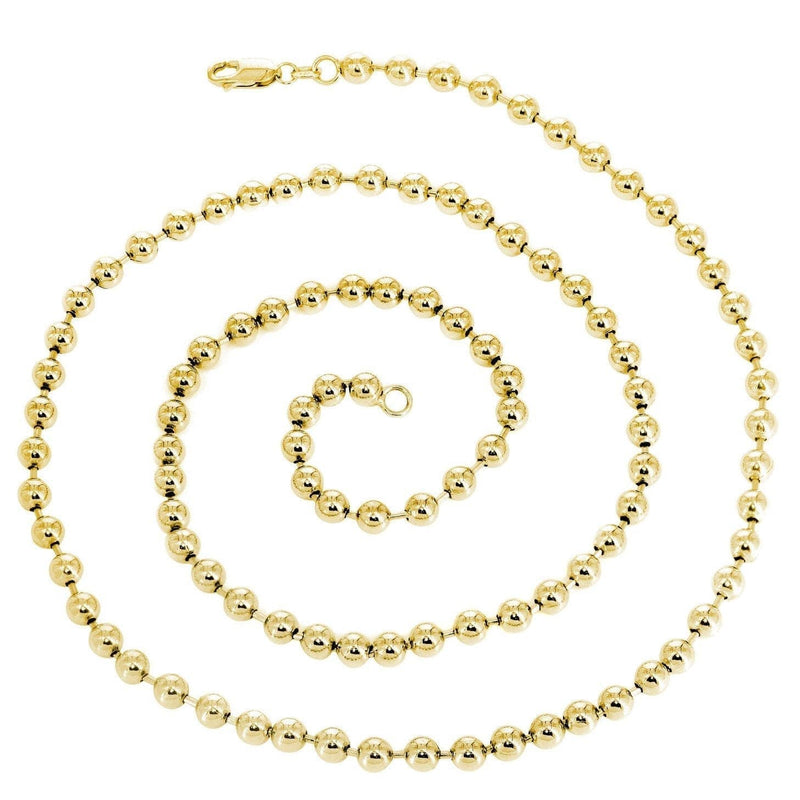 Gold Chain - Womens Dog Tag Chain 10K/14K Gold