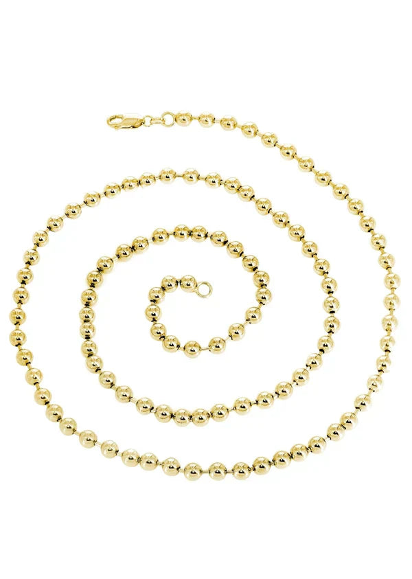 Dog Tag Chain 10K/14K - Yellow Gold