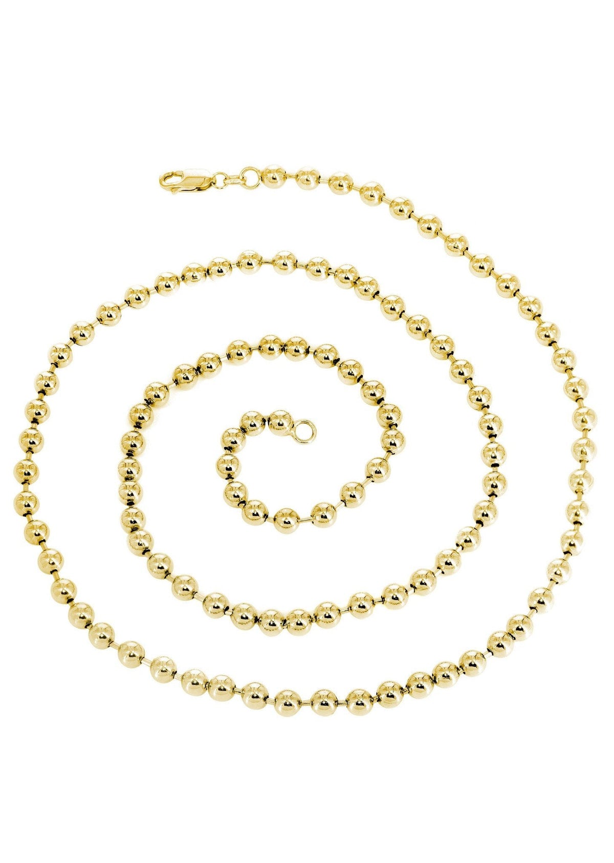 Womens 14K Gold Chain - Dog Tag Chain