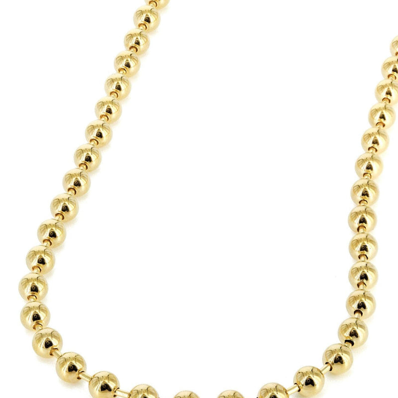Gold Chain - Womens Dog Tag Chain 10K Gold