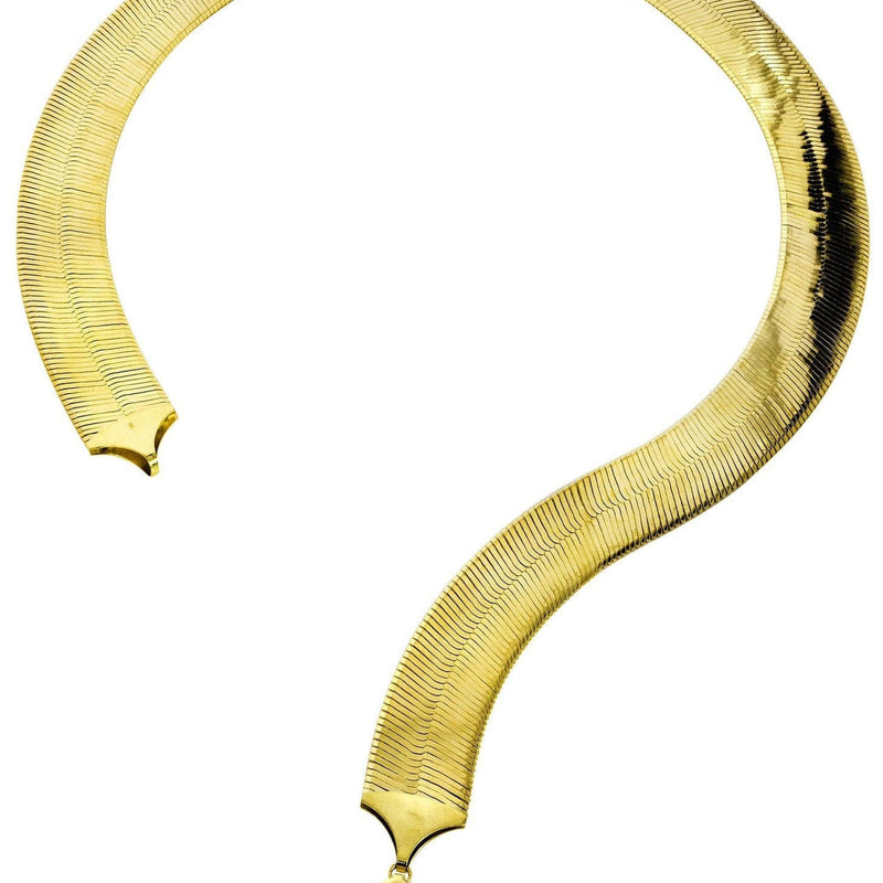 Gold Chain - Womens Herringbone Chain 10K Gold