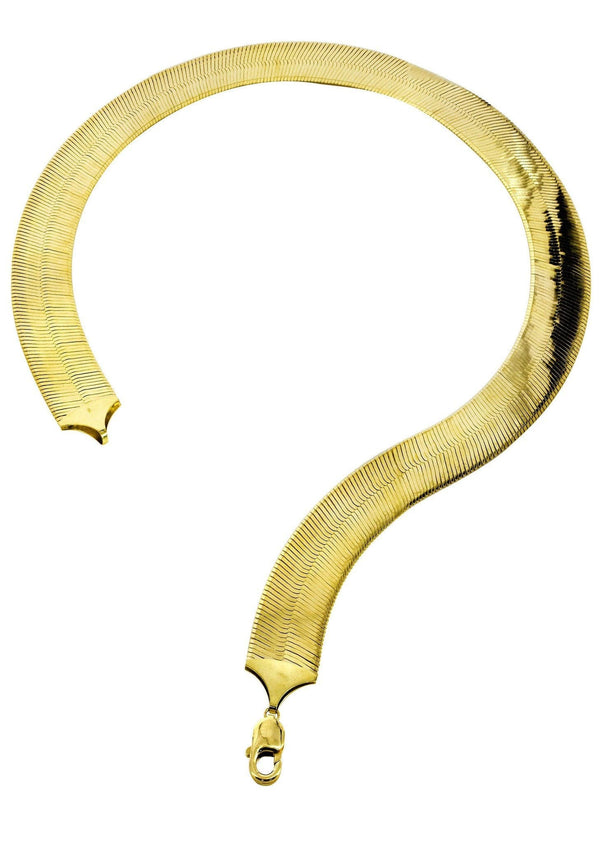 Gold Chain - Womens Herringbone Chain 10K Gold
