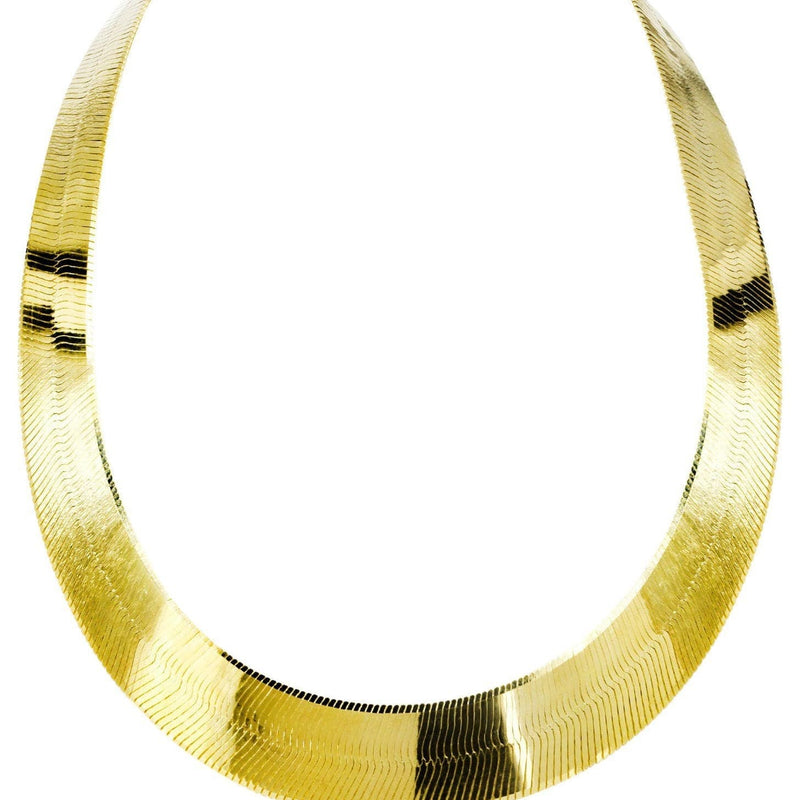 Gold Chain - Womens Herringbone Chain 10K Gold