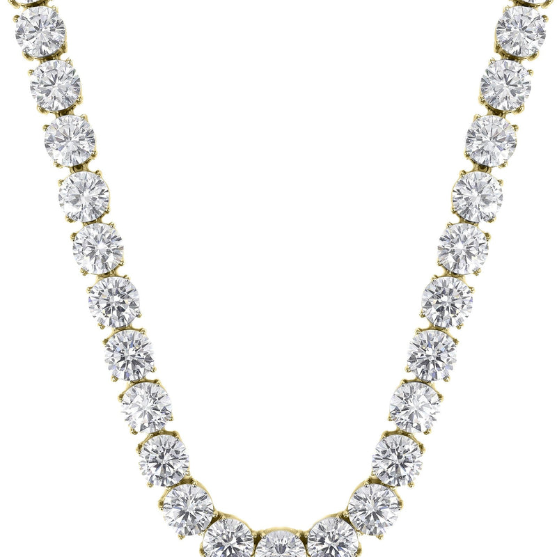 Gold Plated Mens Tennis Chain