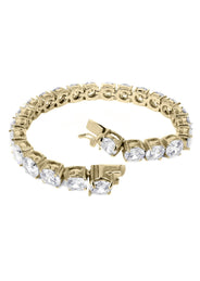 Gold Plated Mens Tennis Bracelet