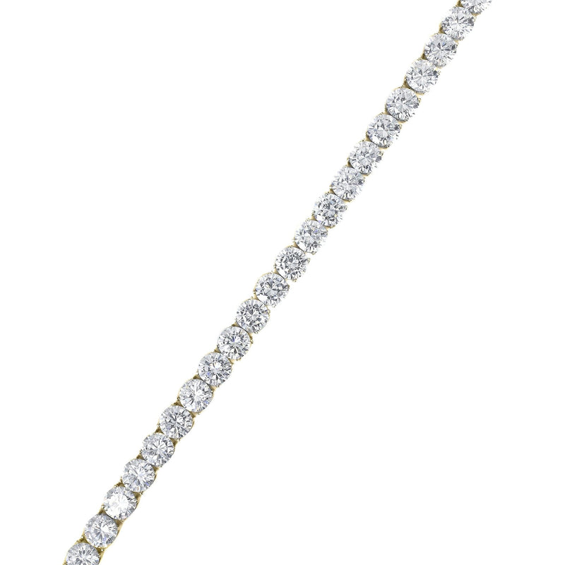 Gold Plated Mens Tennis Bracelet