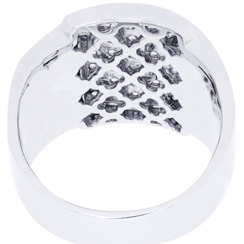 White Gold Mens Diamond Ring| 1.67 Carats| 14.83 Grams