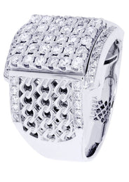 White Gold Mens Diamond Ring| 1.67 Carats| 14.83 Grams