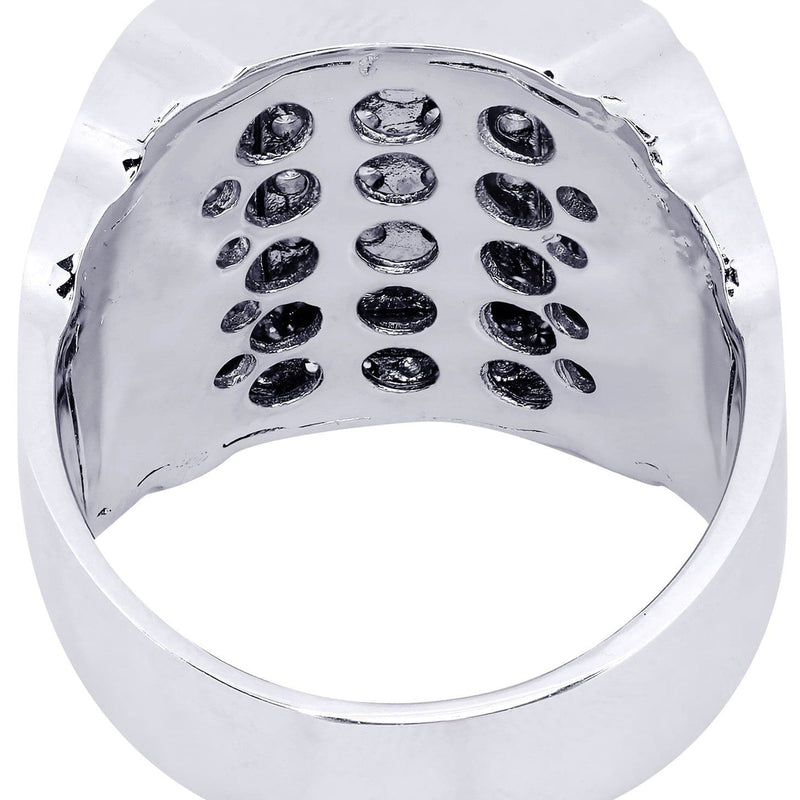 White Gold Mens Diamond Ring| 1.1 Carats| 17.97 Grams