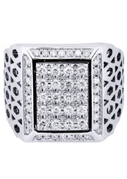White Gold Mens Diamond Ring| 1.1 Carats| 17.97 Grams