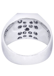 White Gold Mens Diamond Ring| 0.84 Carats| 14.01 Grams