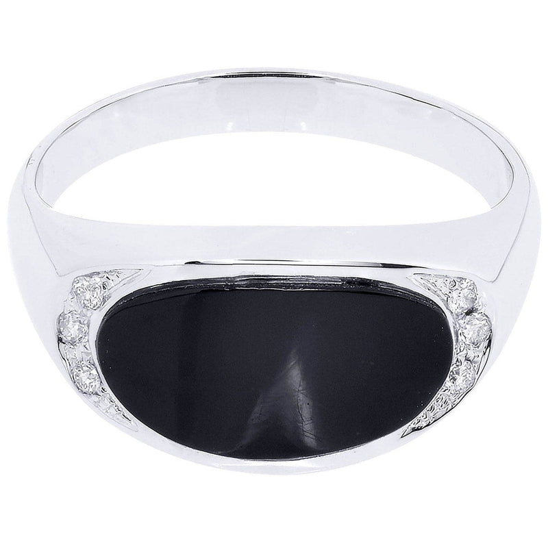 White Gold Mens Diamond Ring| 0.09 Carats| 5.93 Grams