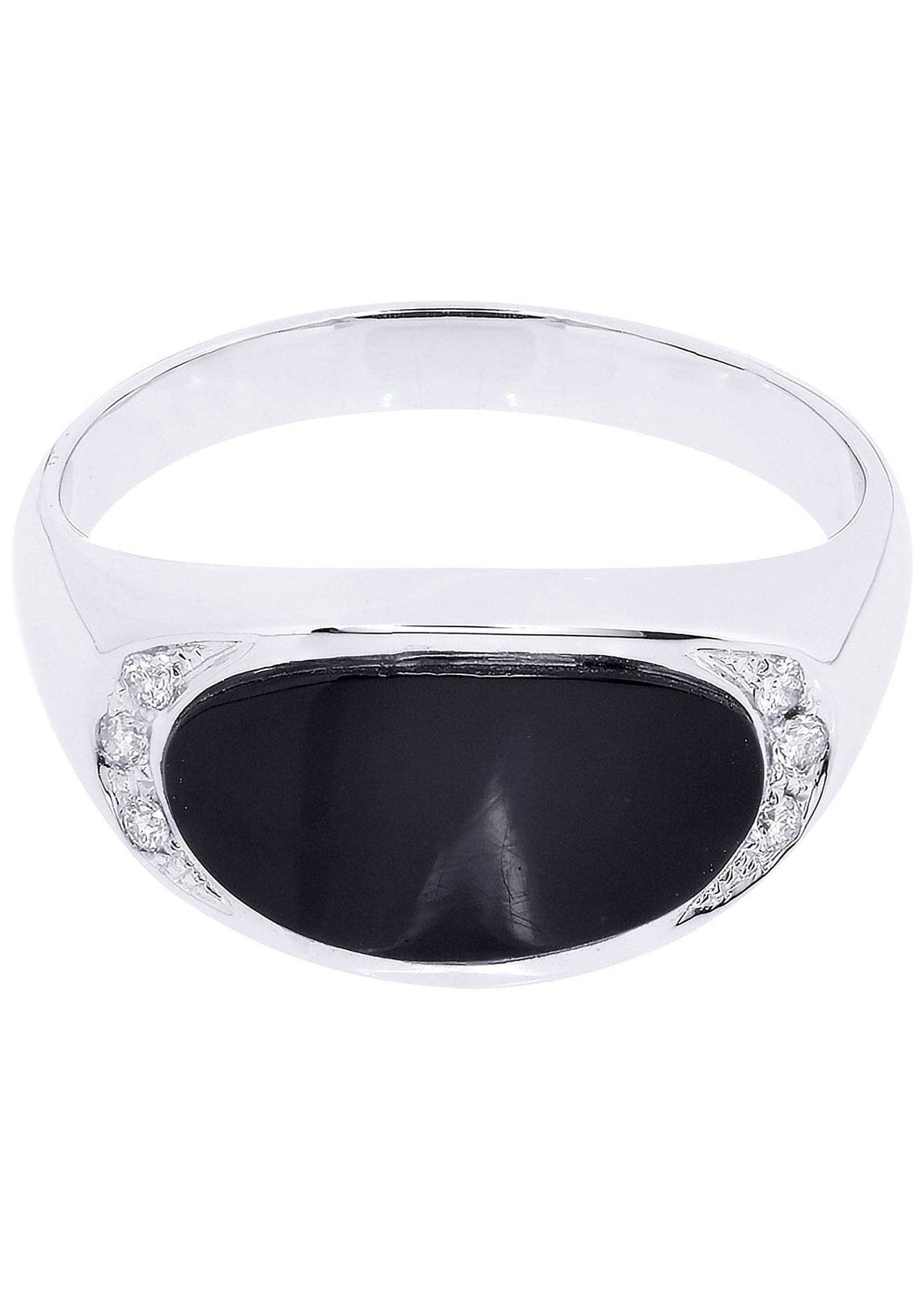 White Gold Mens Diamond Ring| 0.09 Carats| 5.93 Grams