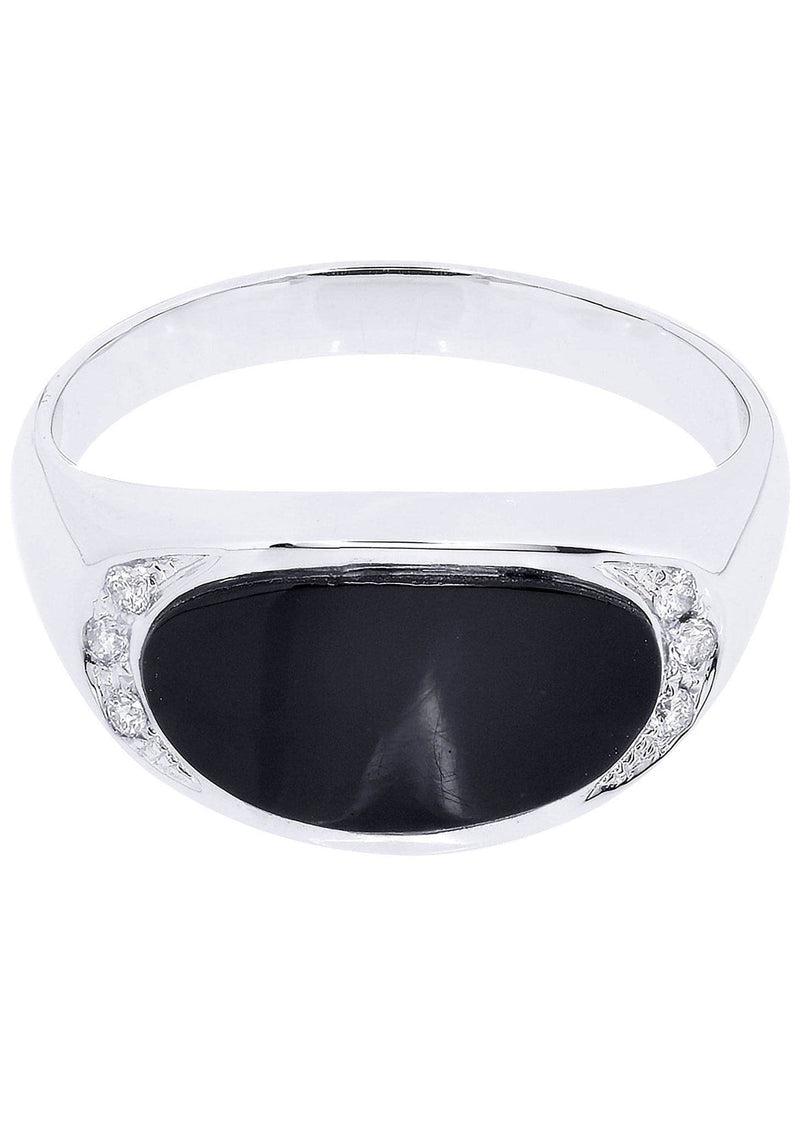 White Gold Mens Diamond Ring| 0.09 Carats| 5.93 Grams