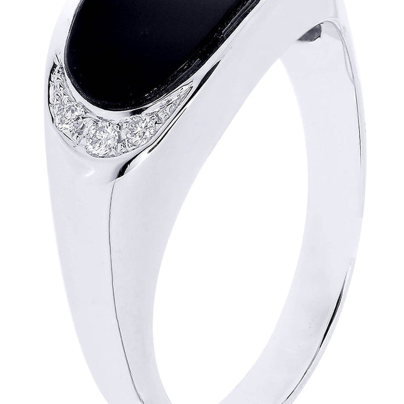 White Gold Mens Diamond Ring| 0.09 Carats| 5.93 Grams