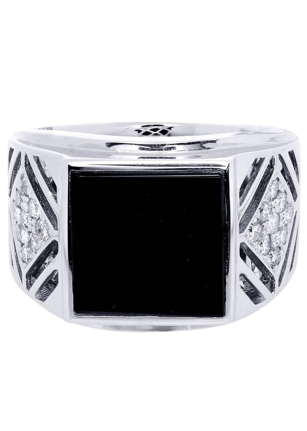 White Gold Mens Diamond Ring| 0.47 Carats| 12.25 Grams