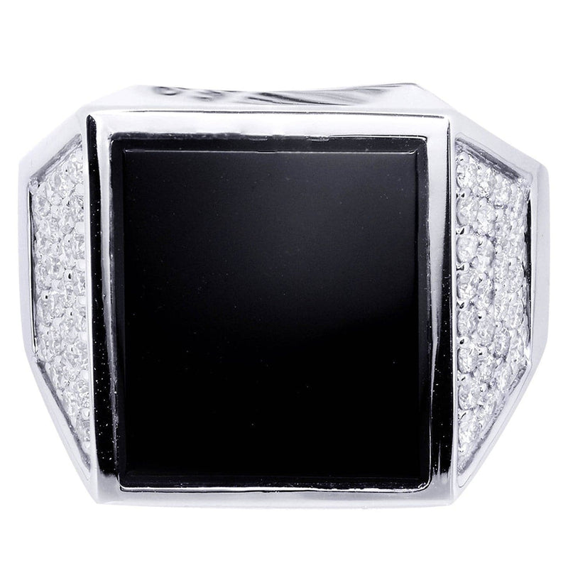 White Gold Mens Diamond Ring| 0.67 Carats| 13.66 Grams