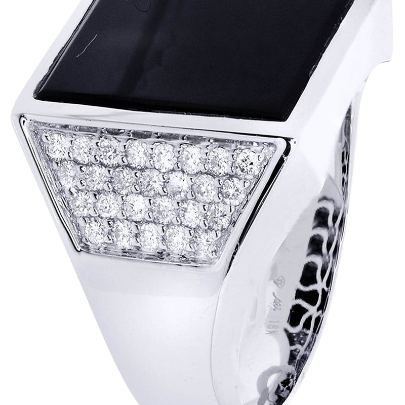 White Gold Mens Diamond Ring| 0.67 Carats| 13.66 Grams
