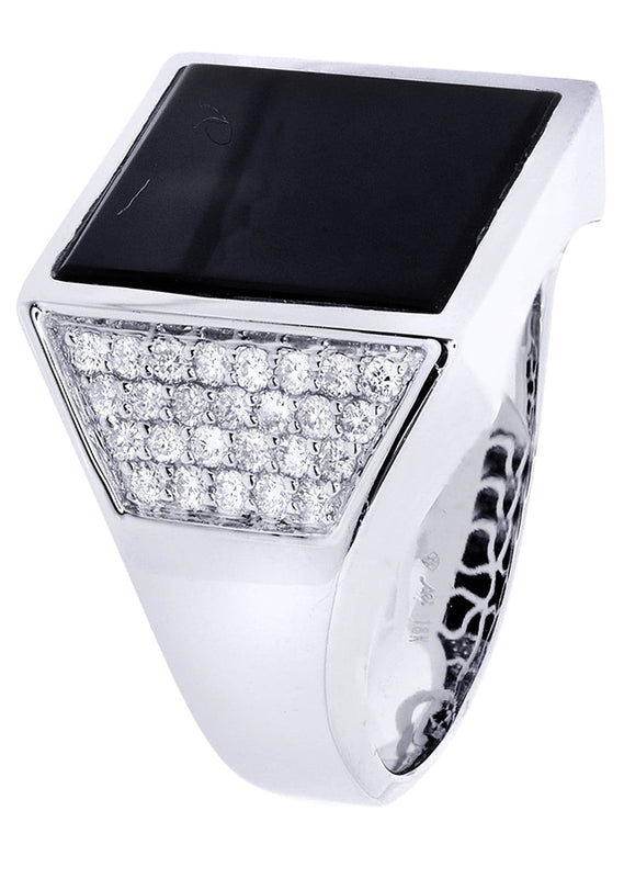 White Gold Mens Diamond Ring| 0.67 Carats| 13.66 Grams