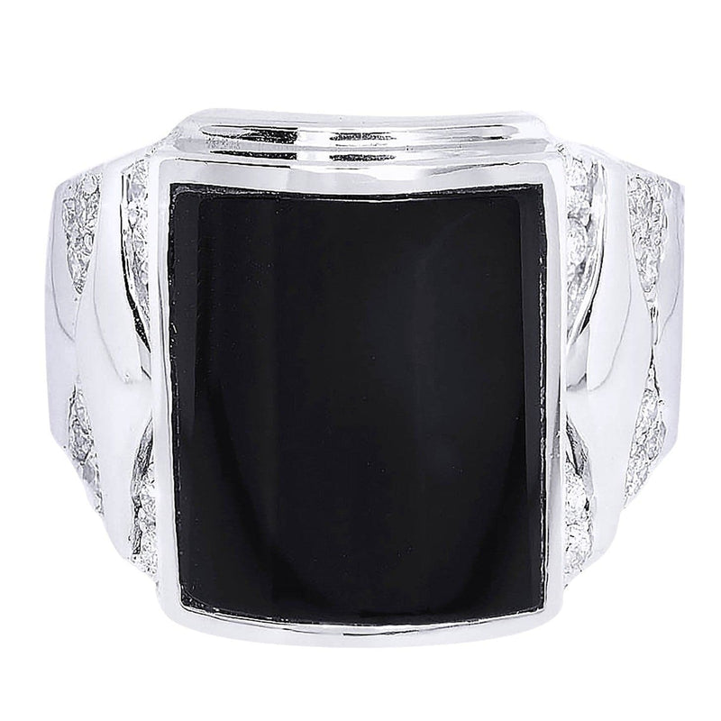 White Gold Mens Diamond Ring| 0.76 Carats| 16.98 Grams